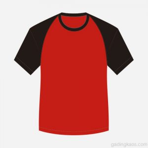 kaos-raglan-merah-hitam