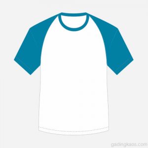 kaos-raglan-putih-biru-turkis